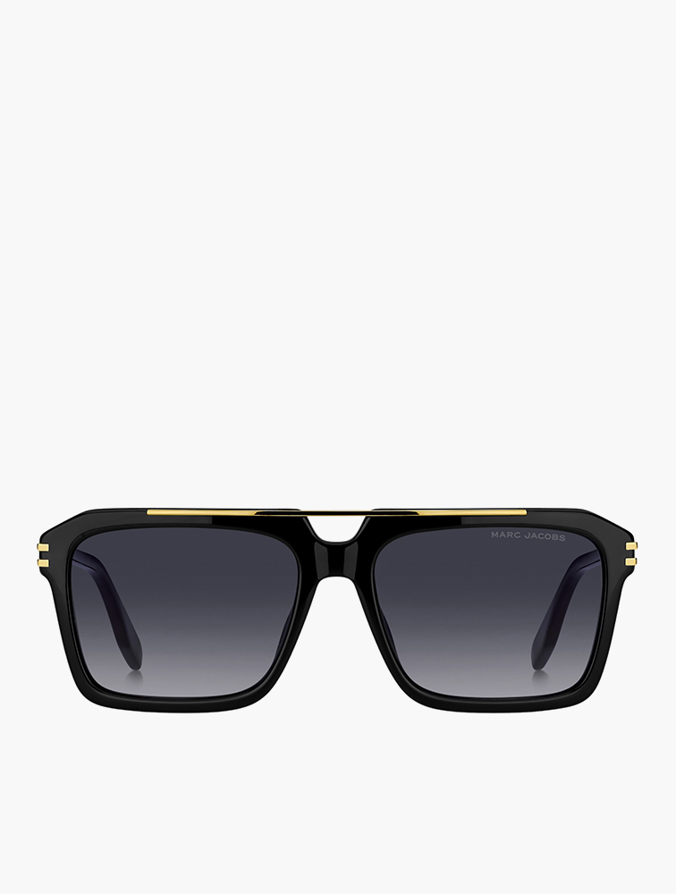 MyRunway | Shop Marc Jacobs Black Rectangular Dark Grey Shaded